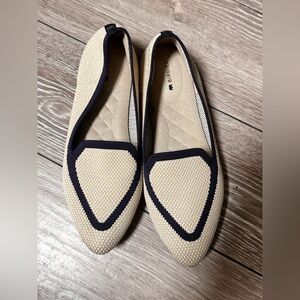 Birdies Beige and Black Loafers